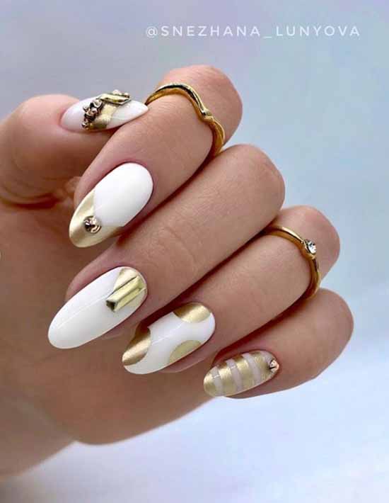 Nail design with rhinestones 2021: photos, exquisite novelties