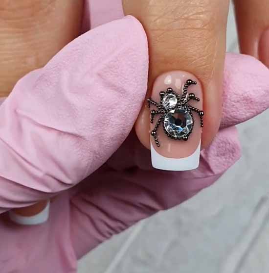 Nail design with rhinestones 2021: photos, exquisite novelties