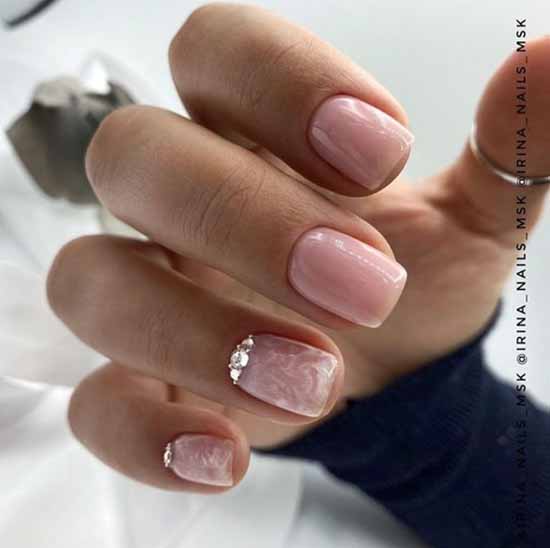 Nail design with rhinestones 2021: photos, exquisite novelties