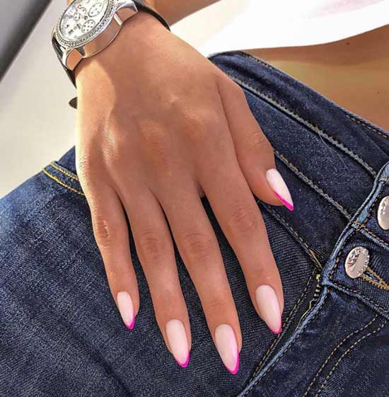 Neon jacket on sharp nails