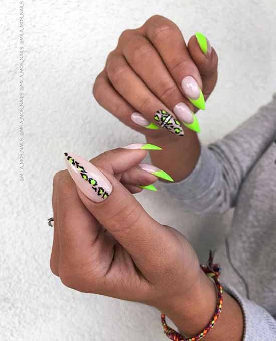 Bright jacket 2021: photo-novelties of bright nail design