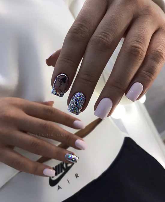 Veste brillante 2021: photo-nouveautés de la conception des ongles brillants