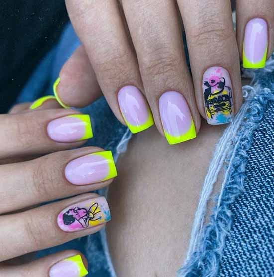 Bright jacket 2021: photo-novelties of bright nail design