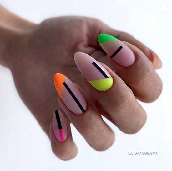 Bright jacket 2021: photo-novelties of bright nail design