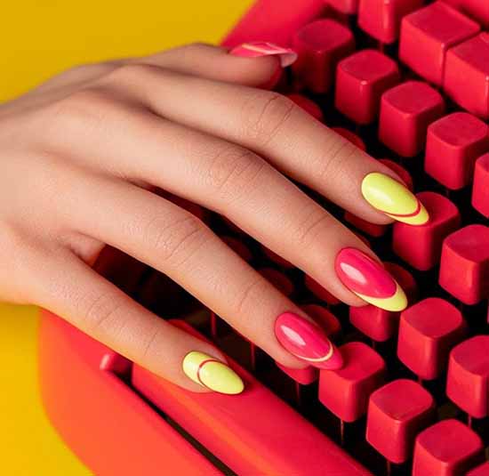 Bright jacket 2021: photo-novelties of bright nail design