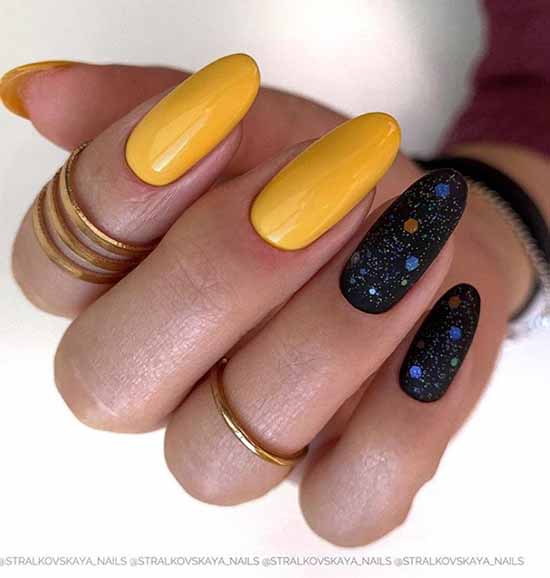 Black manicure for long nails: photo, new beautiful design