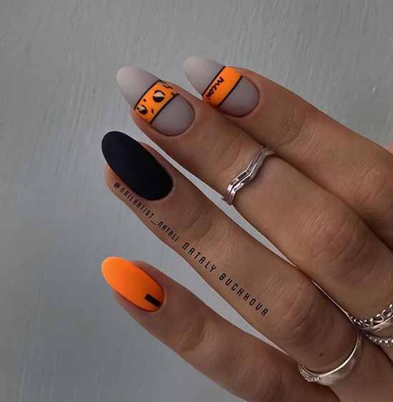 Manucure noire pour ongles longs: photo, nouveau beau design