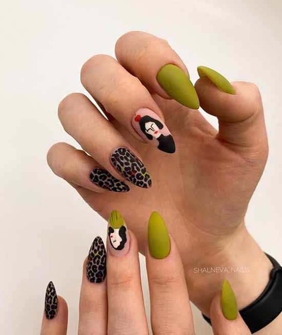 Black manicure for long nails: photo, new beautiful design