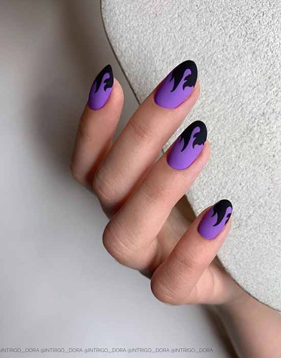 Manucure noire pour ongles longs: photo, nouveau beau design