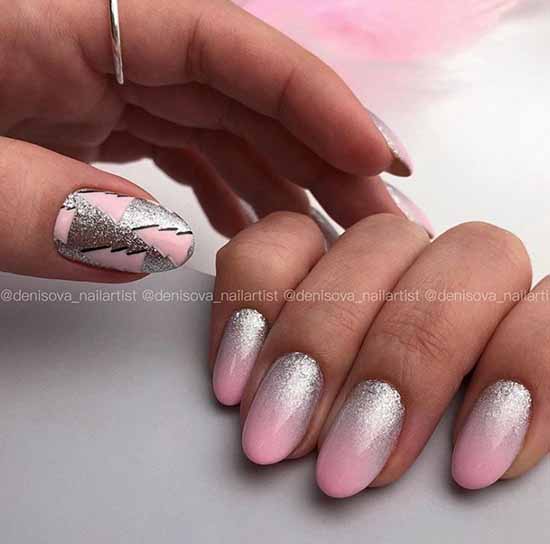 Conception d'ongles scintillants: nouvelle manucure sur la photo