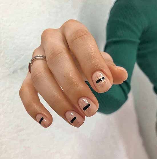 Conception d'ongles en feuille: photo, nouveautés de manucure à la mode