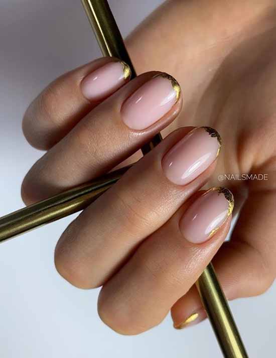 Foil nail design: photo, fashionable manicure novelties