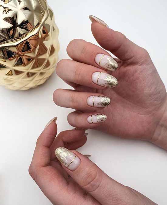 Foil nail design: photo, fashionable manicure novelties