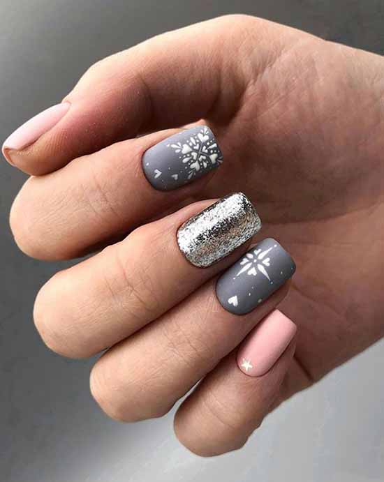 Foil nail design: photo, fashionable manicure novelties