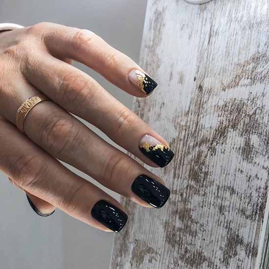 Foil nail design: photo, fashionable manicure novelties