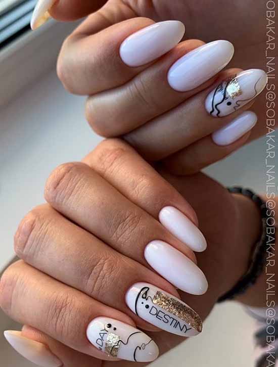 Beautiful spider web nail design