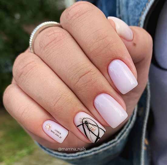 Spider web on nails: design, 100 photos of a beautiful manicure