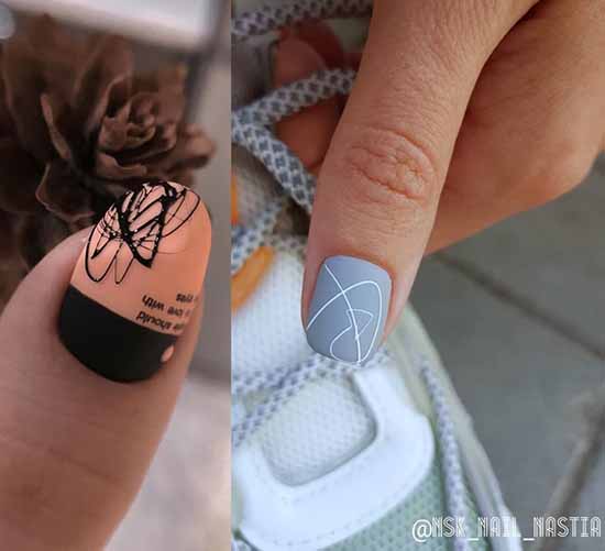 Toile d'araignée sur les ongles: design, 100 photos d'une belle manucure