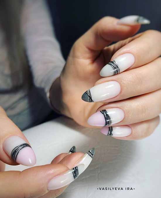 Toile d'araignée sur les ongles: design, 100 photos d'une belle manucure