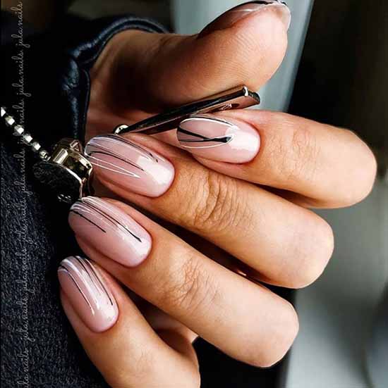 Spider web on nails: design, 100 photos of a beautiful manicure