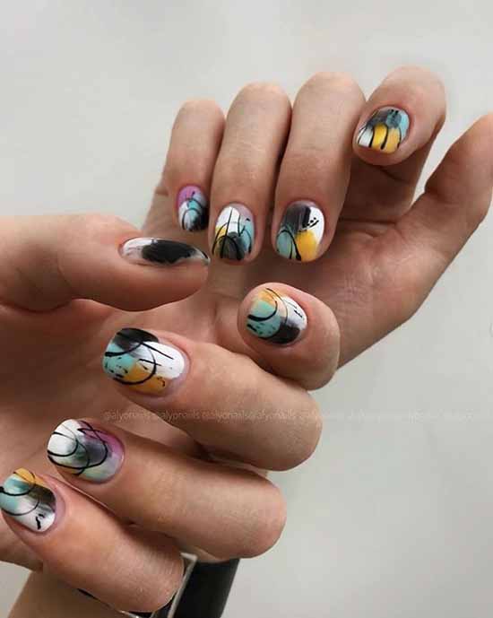 Toile d'araignée sur les ongles: design, 100 photos d'une belle manucure