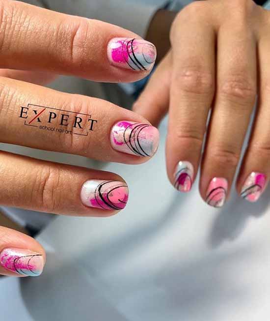 Spider web on nails: design, 100 photos of a beautiful manicure