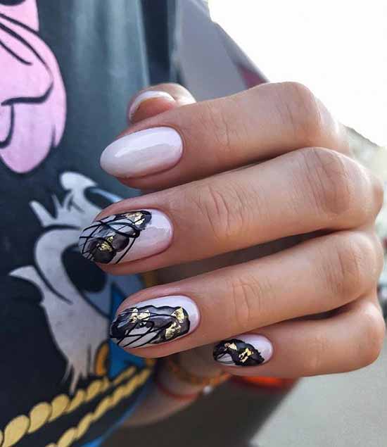 Spider web on nails: design, 100 photos of a beautiful manicure