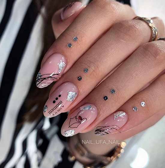 Spider web on nails: design, 100 photos of a beautiful manicure