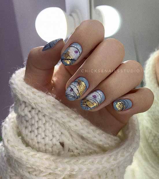 Spider web on nails: design, 100 photos of a beautiful manicure