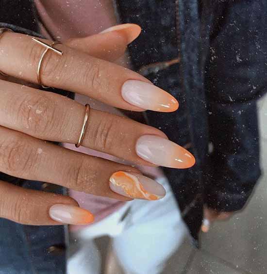 French manicure with a pattern: French novelties 2021