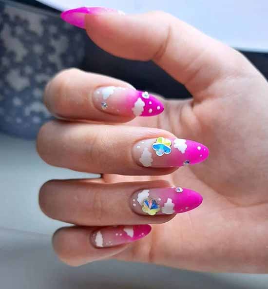 Manicure with clouds: photo ideas, stylish design novelties