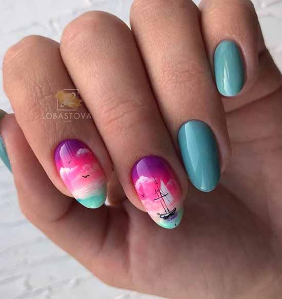 Manicure with clouds: photo ideas, stylish design novelties