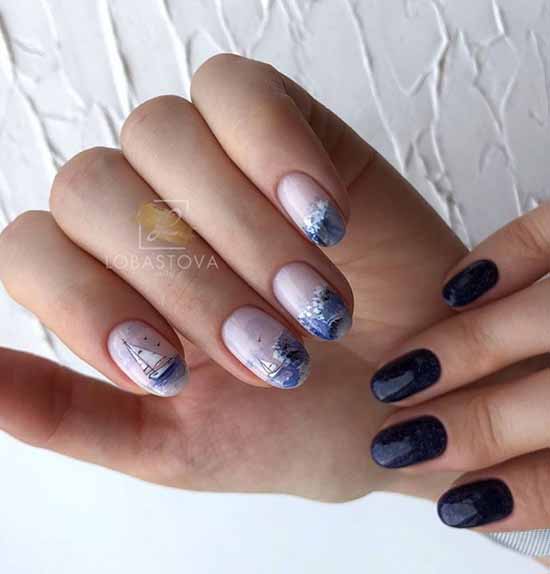 Manicure with clouds: photo ideas, stylish design novelties