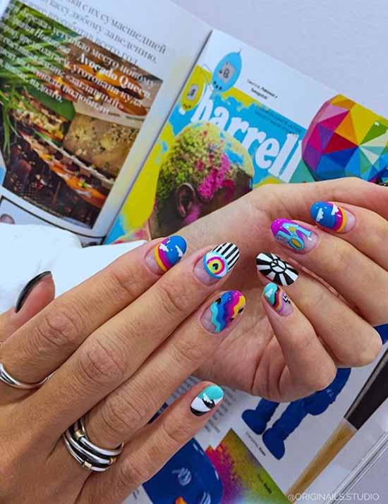 Manicure with clouds: photo ideas, stylish design novelties