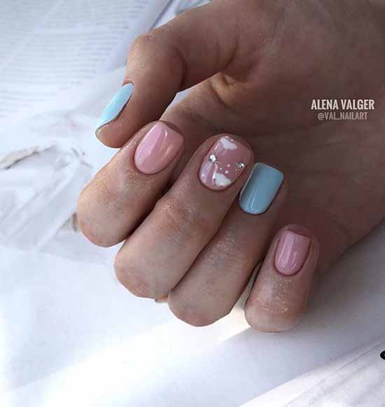 Manicure with clouds: photo ideas, stylish design novelties