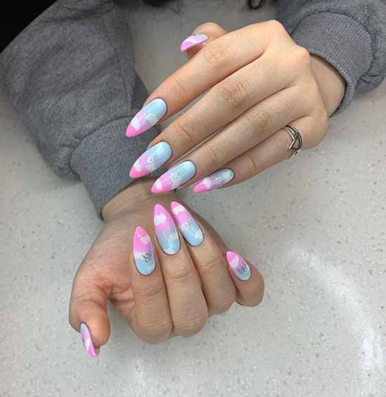 Manicure with clouds: photo ideas, stylish design novelties