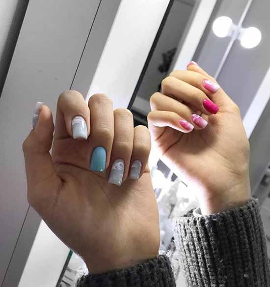 Manicure with clouds: photo ideas, stylish design novelties