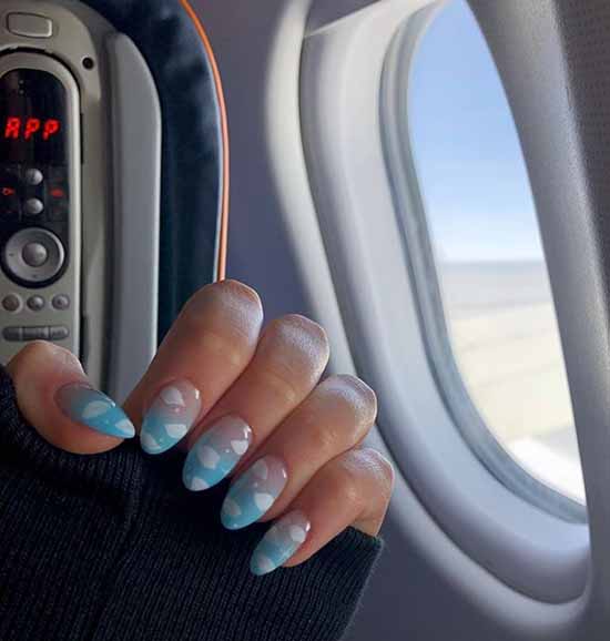 Manicure with clouds: photo ideas, stylish design novelties