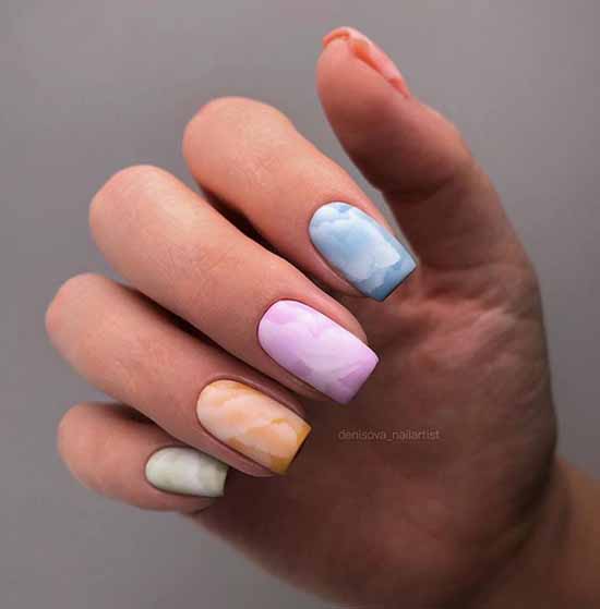 Manicure with clouds: photo ideas, stylish design novelties