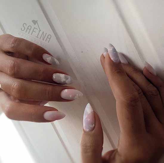 Manicure with clouds: photo ideas, stylish design novelties