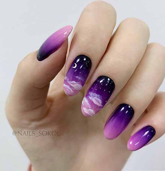 Manicure with clouds: photo ideas, stylish design novelties