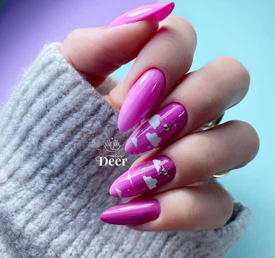 Manicure with clouds: photo ideas, stylish design novelties