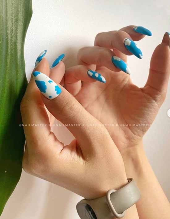 Manicure with clouds: photo ideas, stylish design novelties