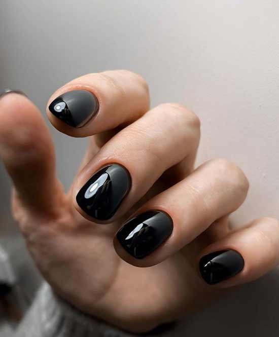 Black manicure