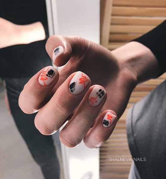 Beaux ongles mats: design, nouvelle manucure sur la photo