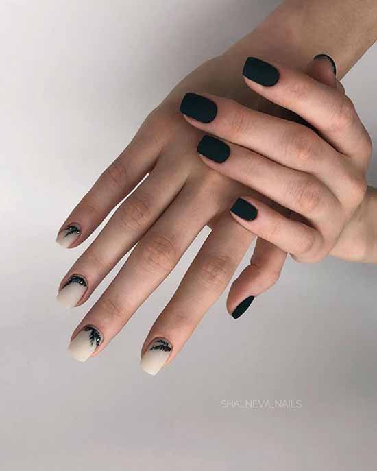 Beaux ongles mats: design, nouvelle manucure sur la photo