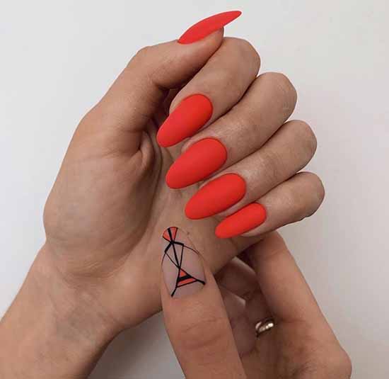 Beautiful matte nails: design, new manicure in the photo