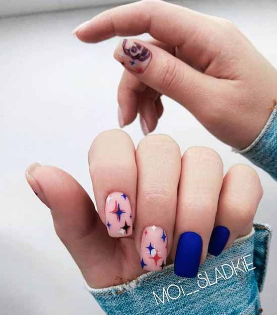 Beaux ongles mats: design, nouvelle manucure sur la photo