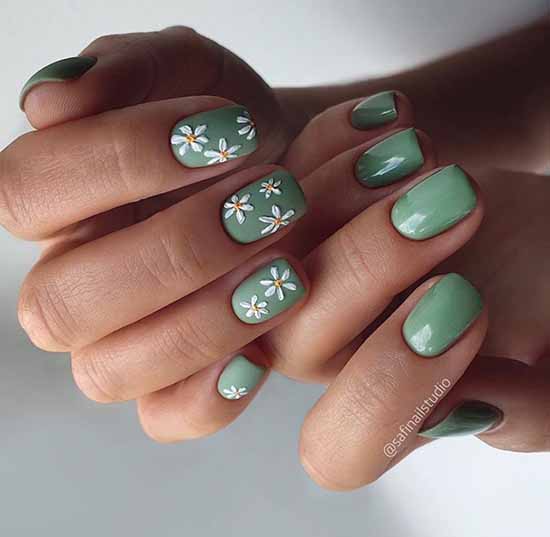 Beautiful matte nails: design, new manicure in the photo