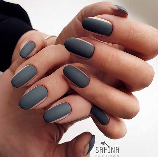 Beautiful matte nails: design, new manicure in the photo